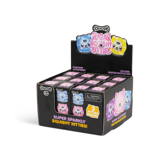 Scrunchems Sugar Kitties Groovy Squishy Fidget Toy 3 Pack
