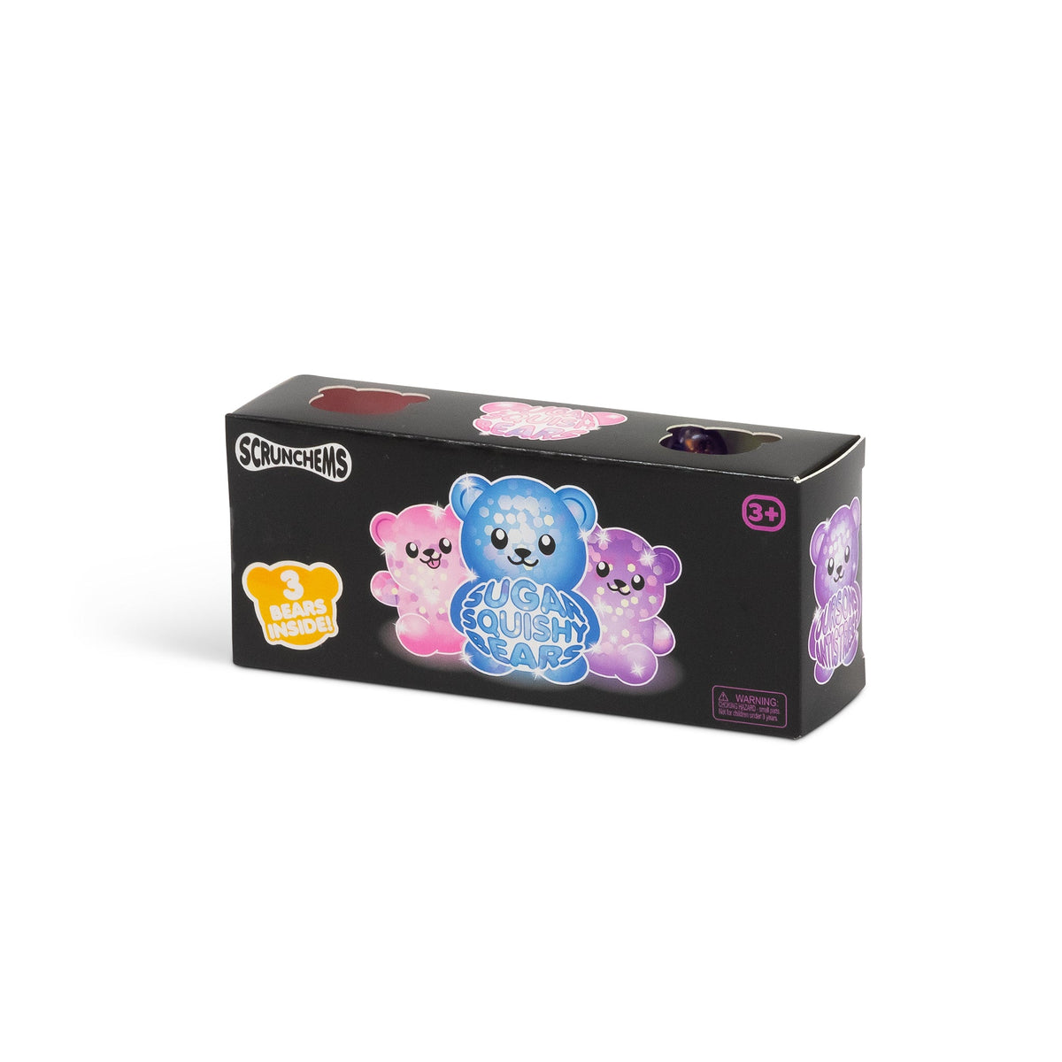 Scrunchems Sugar Bears Groovy Squishy Fidget Toy 3 Pack