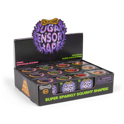 Scrunchems Sensory Sugar Shapes Groovy Squishy Fidget Toy