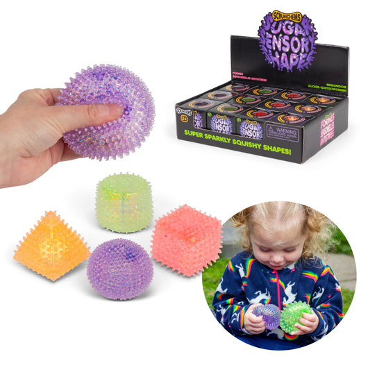 Scrunchems Sensory Sugar Shapes Groovy Squishy Fidget Toy