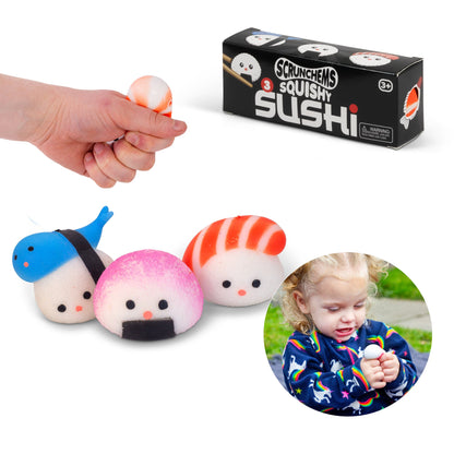 Scrunchems Squishy Sushi Fidget Toy 3 Pack