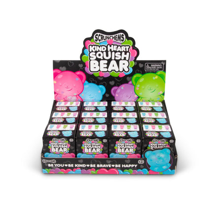 Scrunchems Kind Heart Bear Groovy Squishy Fidget Toy