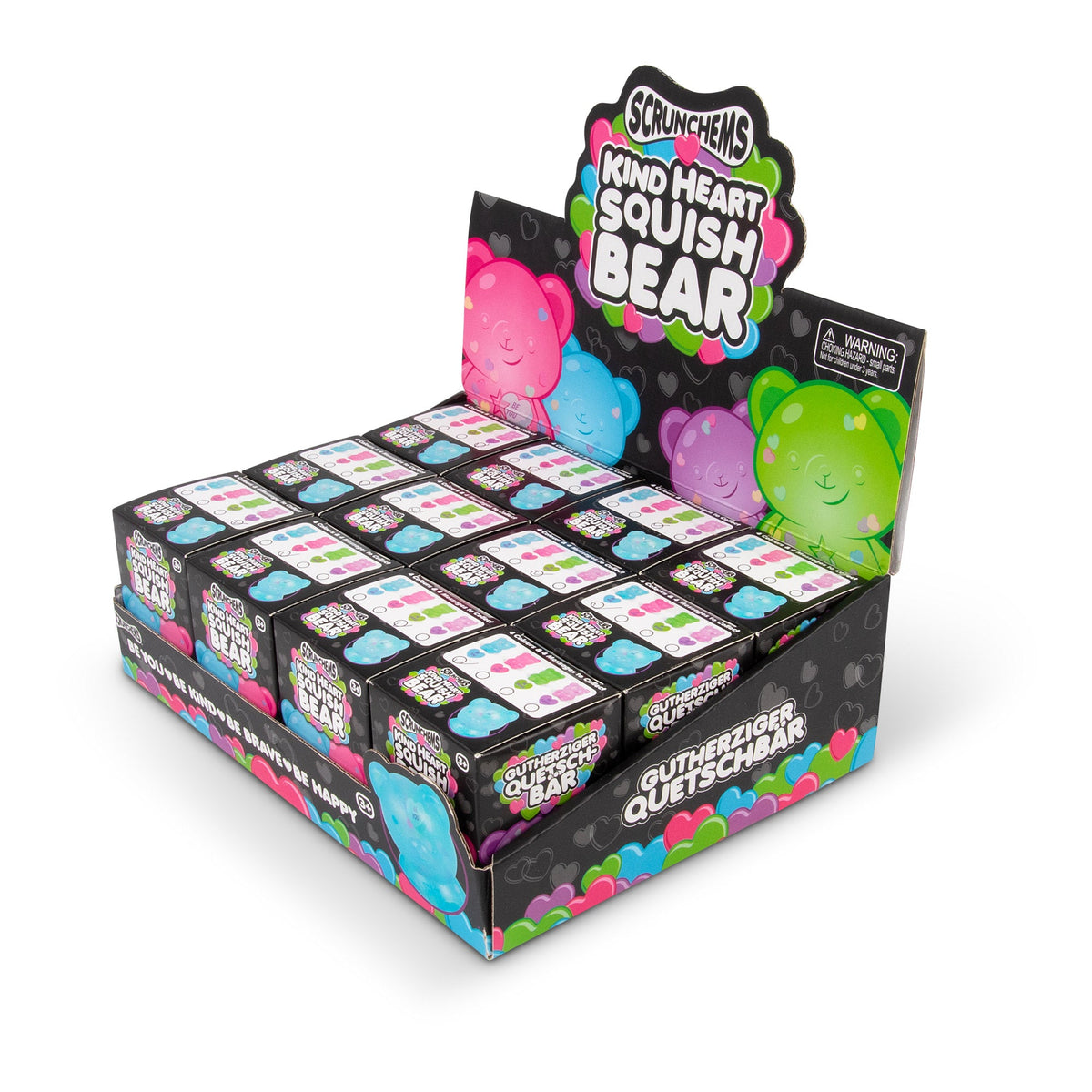 Scrunchems Kind Heart Bear Groovy Squishy Fidget Toy