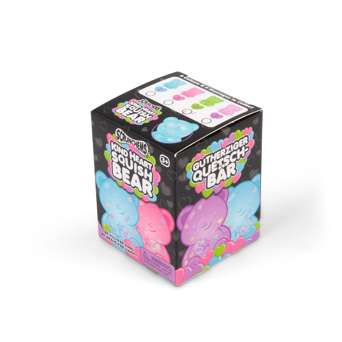 Scrunchems Kind Heart Bear Groovy Squishy Fidget Toy