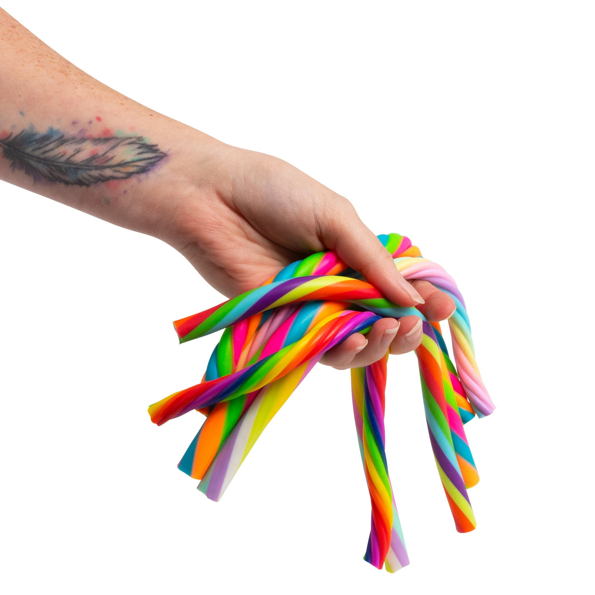 Scrunchems Twisted Textured Noodles Sensory Fidget Toy 6 Pack