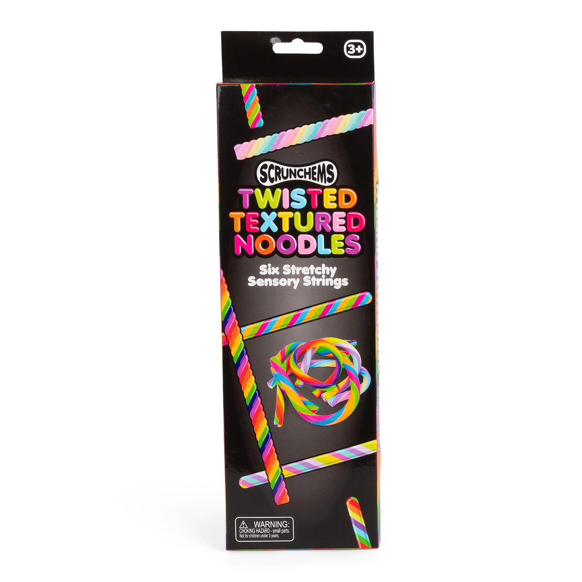 Scrunchems Twisted Textured Noodles Sensory Fidget Toy 6 Pack
