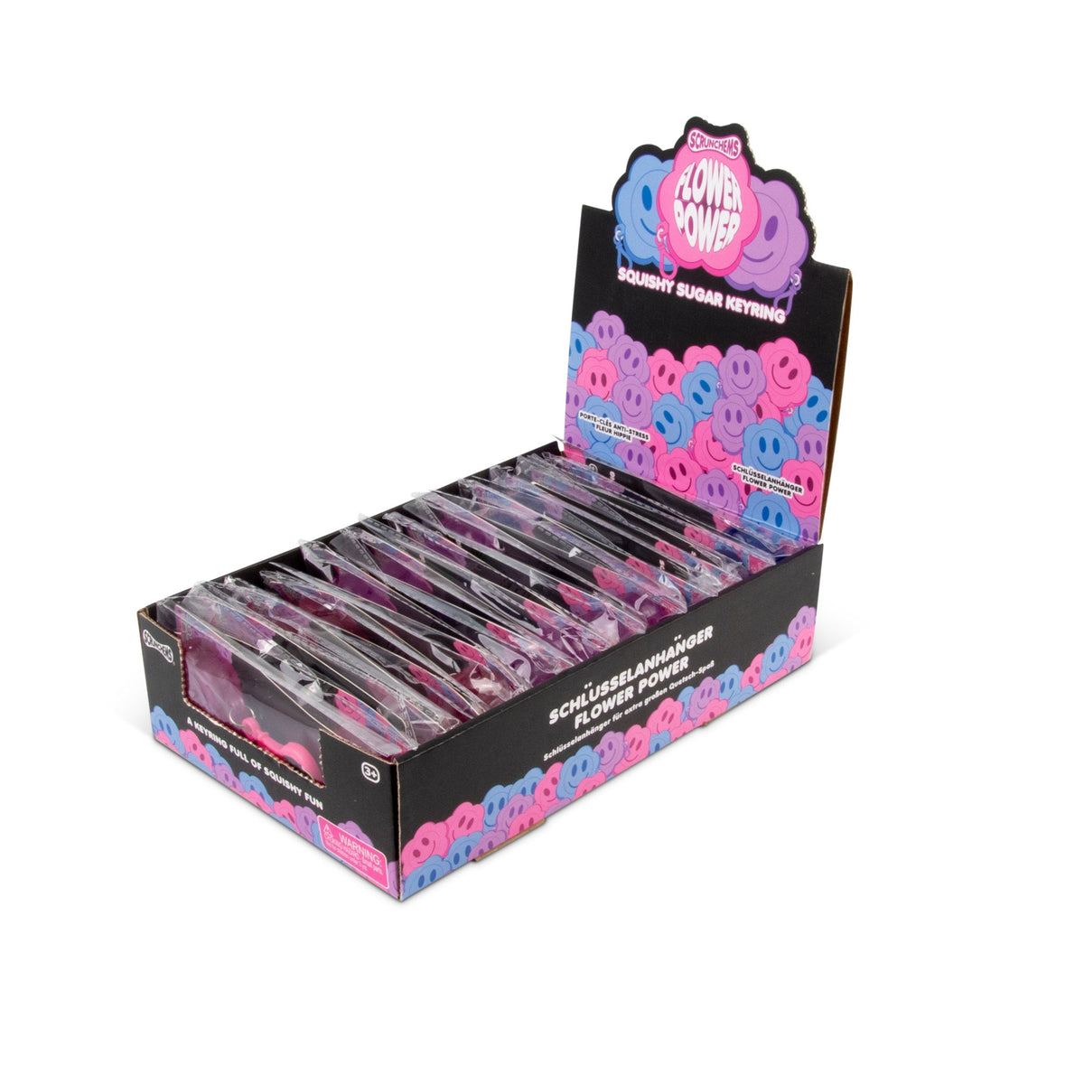 Scrunchems Flower Power Sugar Groovy Squishy Keychain Toy