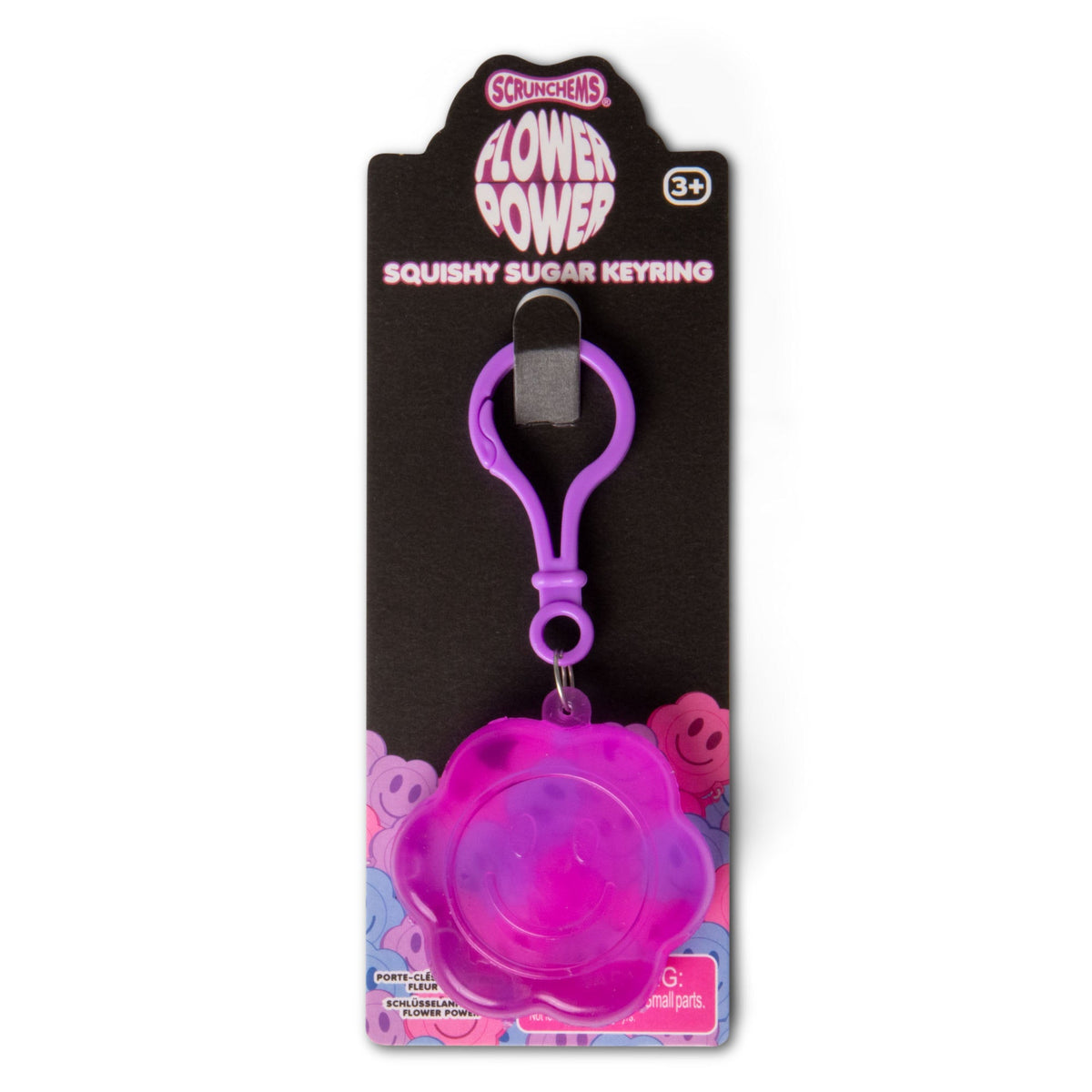 Scrunchems Flower Power Sugar Groovy Squishy Keychain Toy