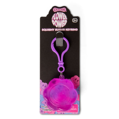 Scrunchems Flower Power Sugar Groovy Squishy Keychain Toy