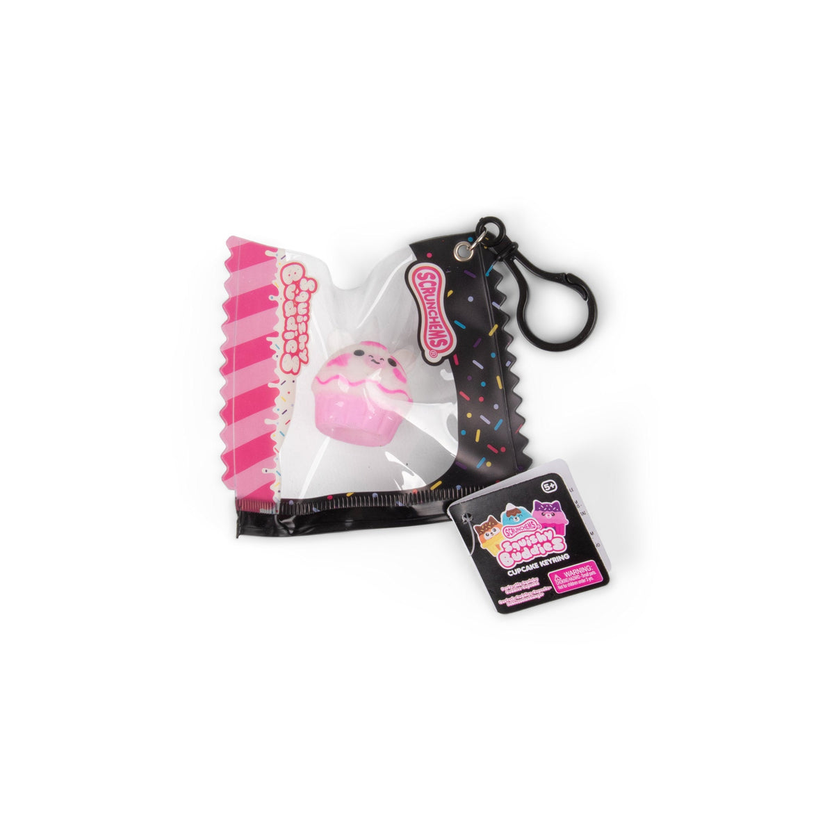 Scrunchems Cupcake Mochi Groovy Squishy Fidget Toy Keyring