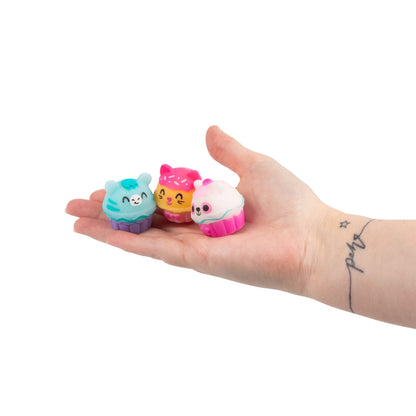 Scrunchems Cupcake Mochi Groovy Squishy Fidget Toy Keyring