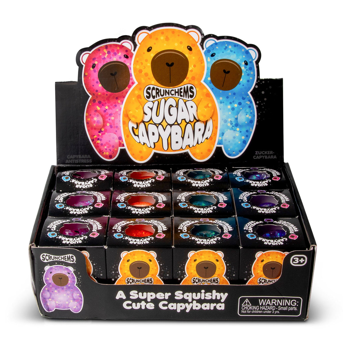 Scrunchems Sugar Capybara Groovy Squishy Fidget Toy