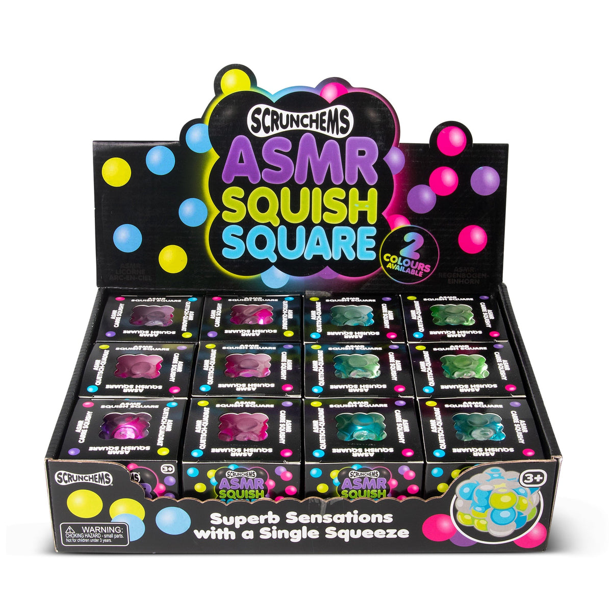 Scrunchems ASMR Squish Square Groovy Squishy Fidget Toy
