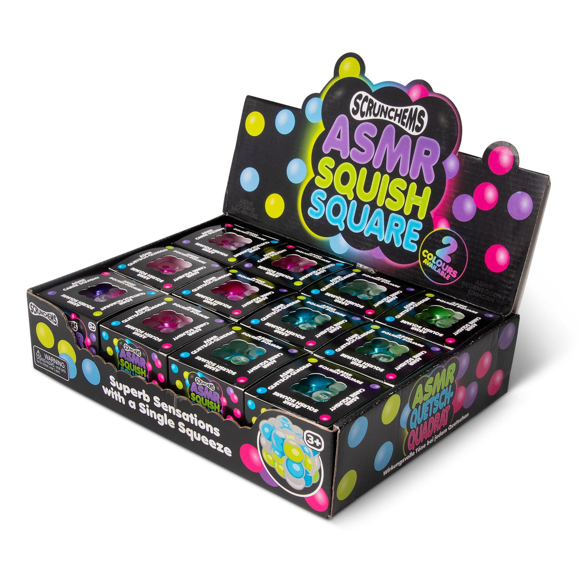 Scrunchems ASMR Squish Square Groovy Squishy Fidget Toy