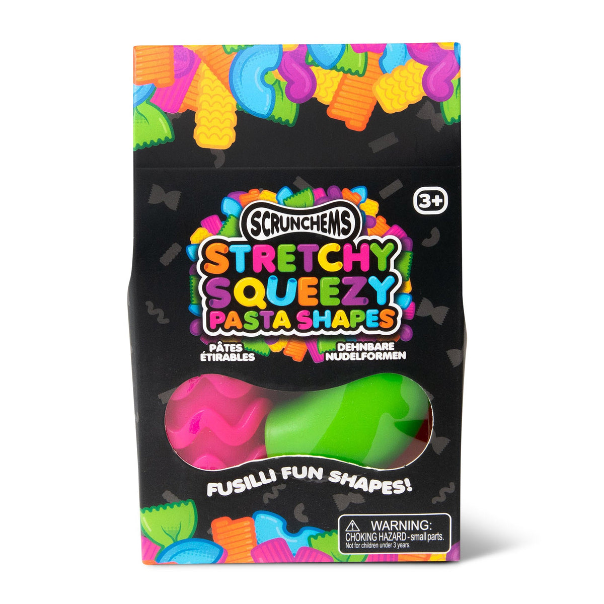 Scrunchems Stretchy Squeezy Pasta Shapes Groovy Squishy Fidget Toy