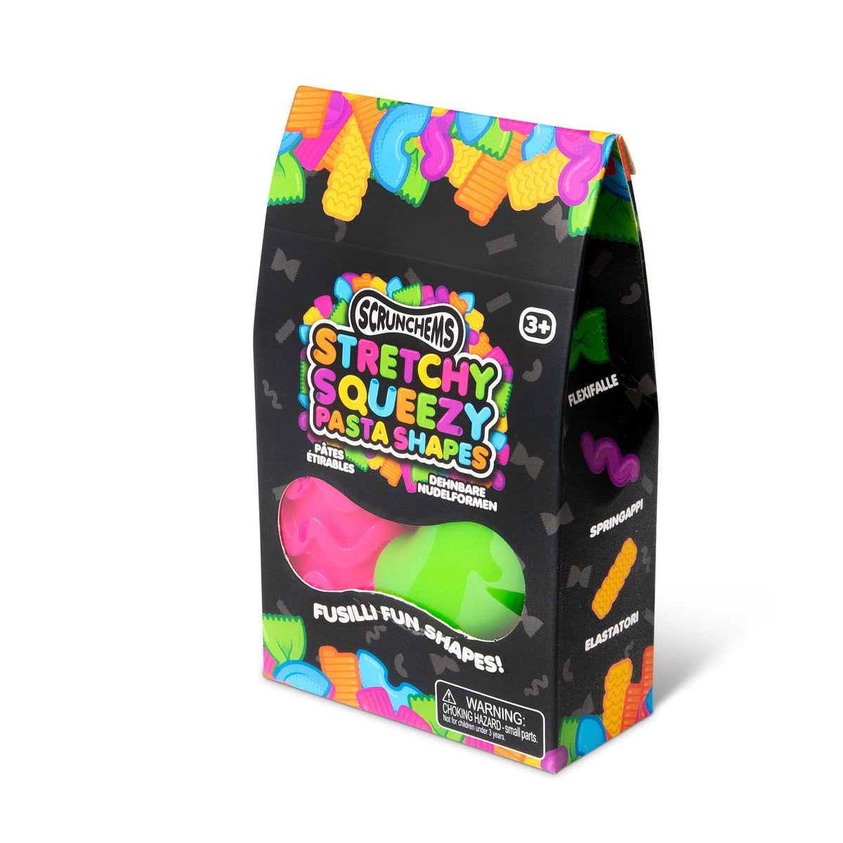 Scrunchems Stretchy Squeezy Pasta Shapes Groovy Squishy Fidget Toy