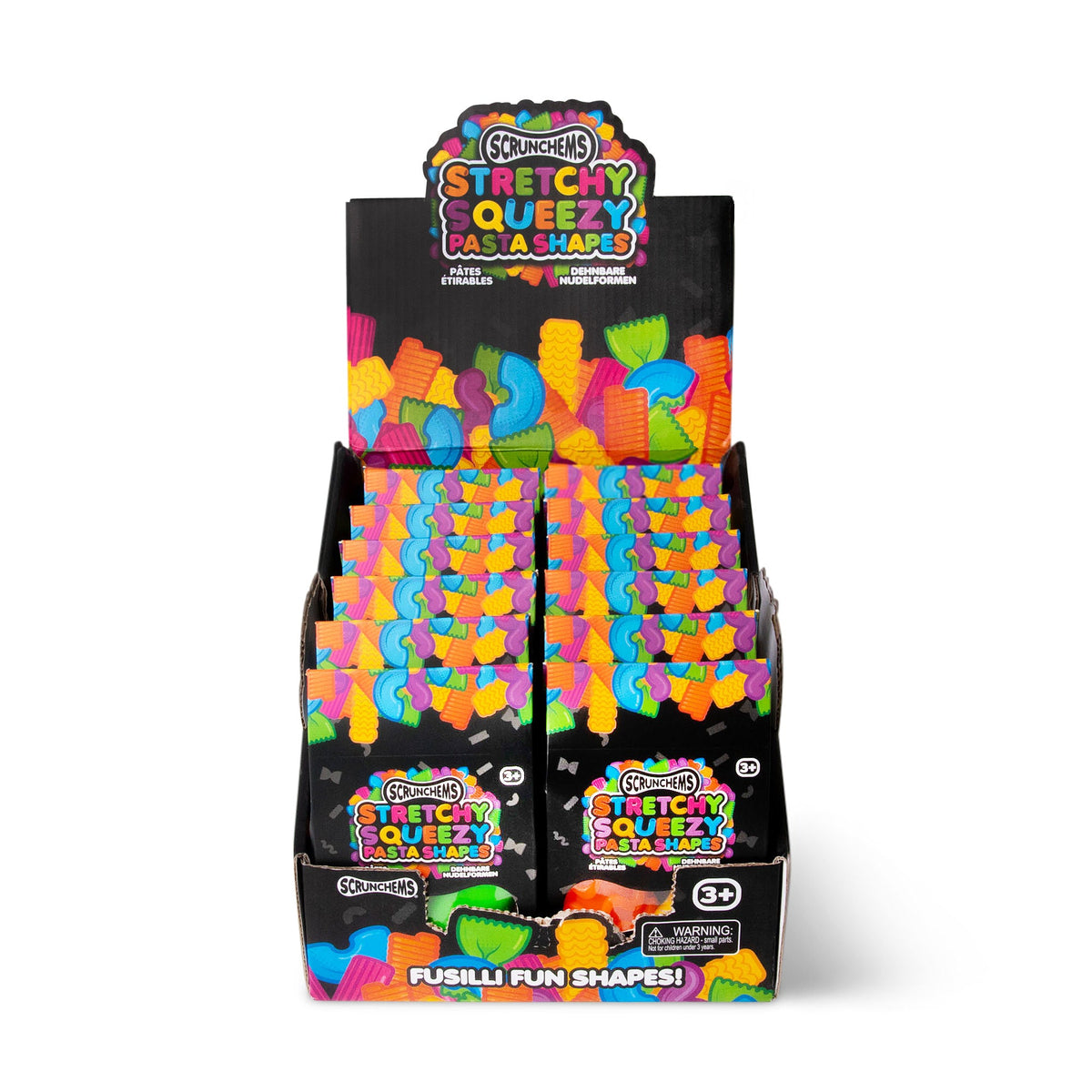 Scrunchems Stretchy Squeezy Pasta Shapes Groovy Squishy Fidget Toy