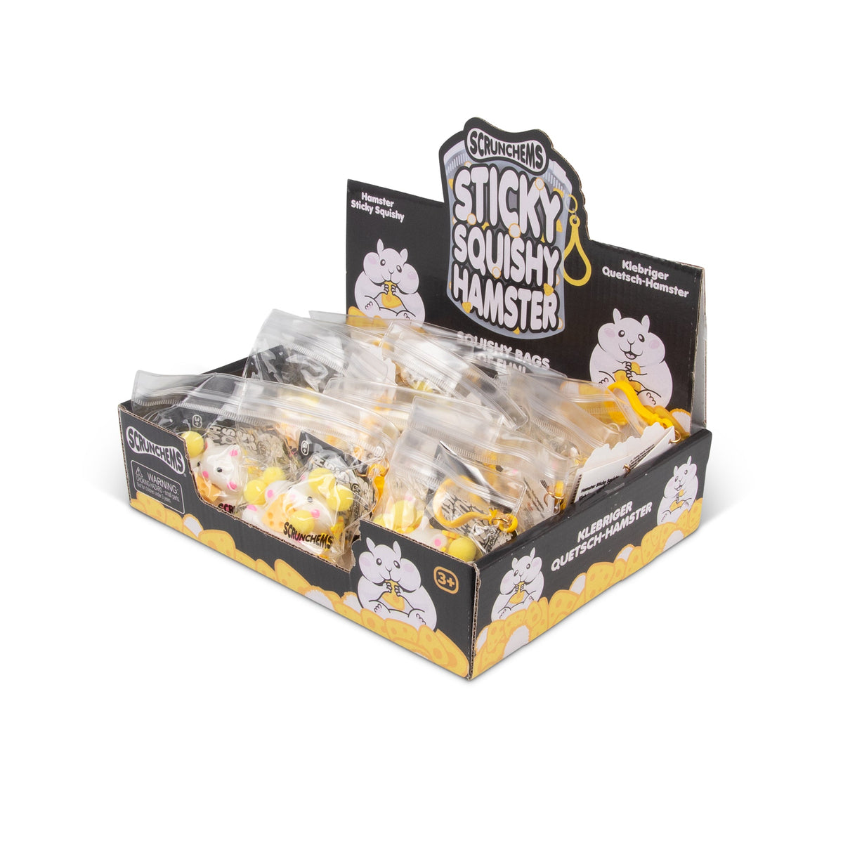 Scrunchems Sticky Hamster Groovy Squishy Fidget Toy