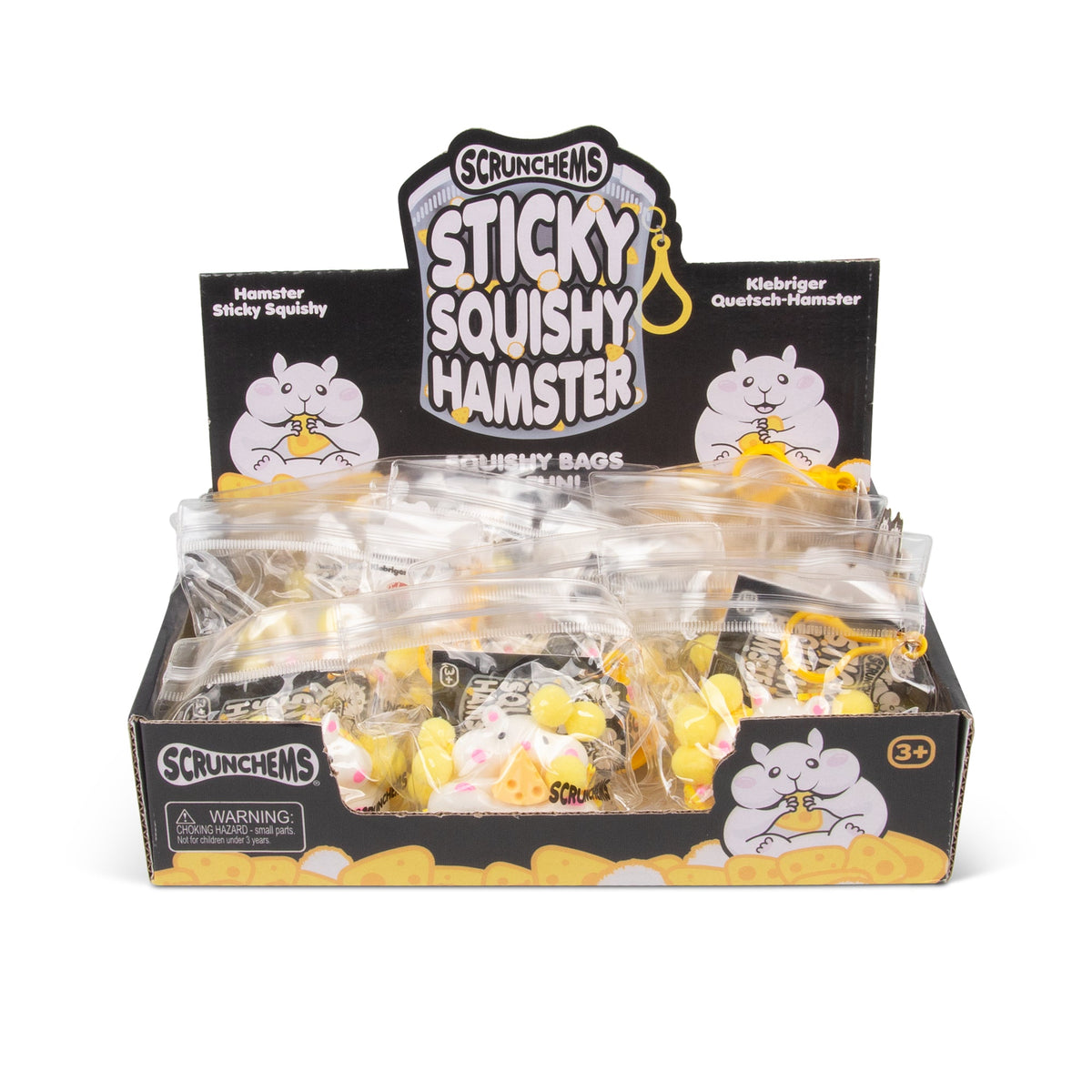 Scrunchems Sticky Hamster Groovy Squishy Fidget Toy