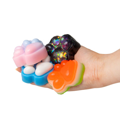Scrunchems Paw Prints Sticky Squishy Fidget Toy