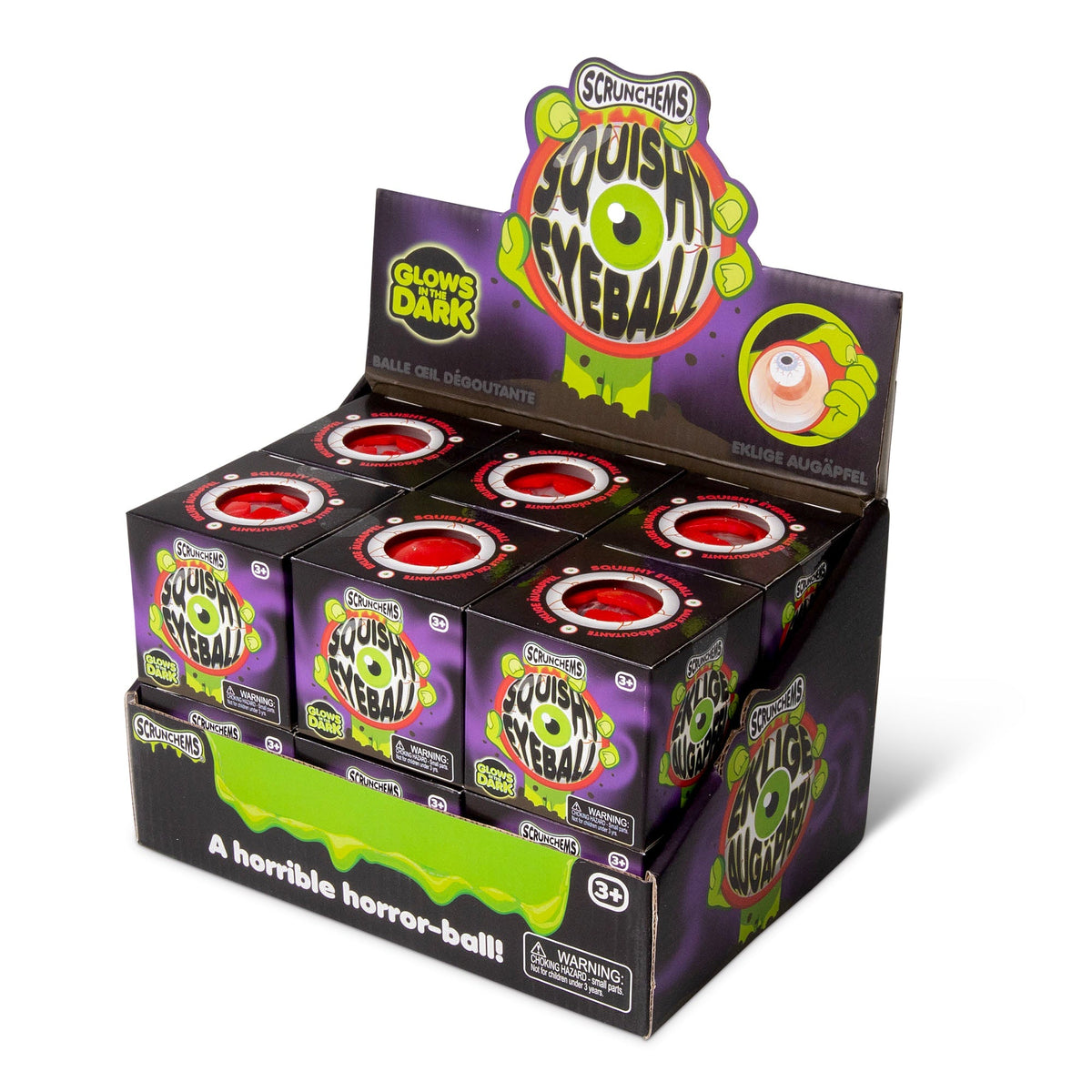 Scrunchems Glow Eyeball Groovy Squishy Fidget Toy