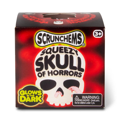Scrunchems Squeezy Skull of Horrors Groovy Squishy Fidget Toy