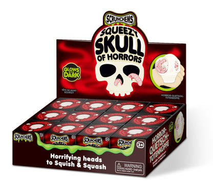 Scrunchems Squeezy Skull of Horrors Groovy Squishy Fidget Toy