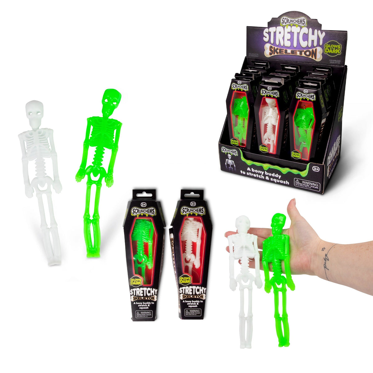 Scrunchems Stretchy Skeleton Groovy Squishy Fidget Toy