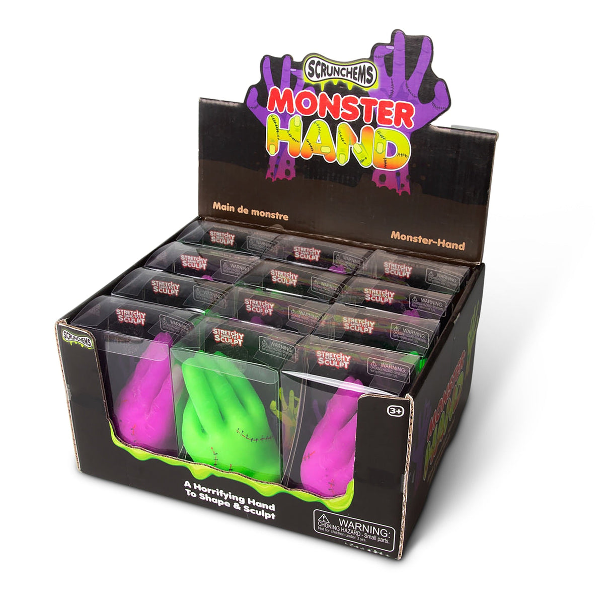 Scrunchems Monster Hand Moldable Sand Squishy Fidget Toy