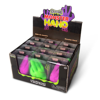 Scrunchems Monster Hand Moldable Sand Squishy Fidget Toy