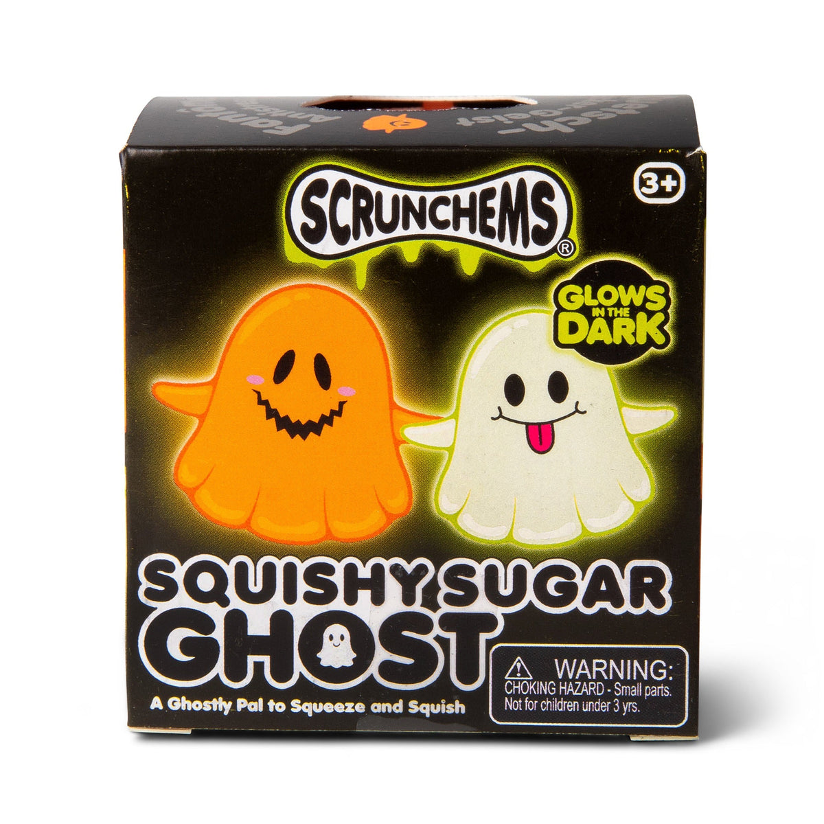 Scrunchems Squishy Sugar Ghost Glow in the Dark Fidget Toy