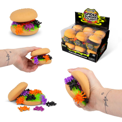 Scrunchems Spider Burger Groovy Squishy Fidget Toy