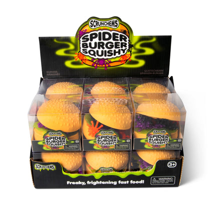 Scrunchems Spider Burger Groovy Squishy Fidget Toy