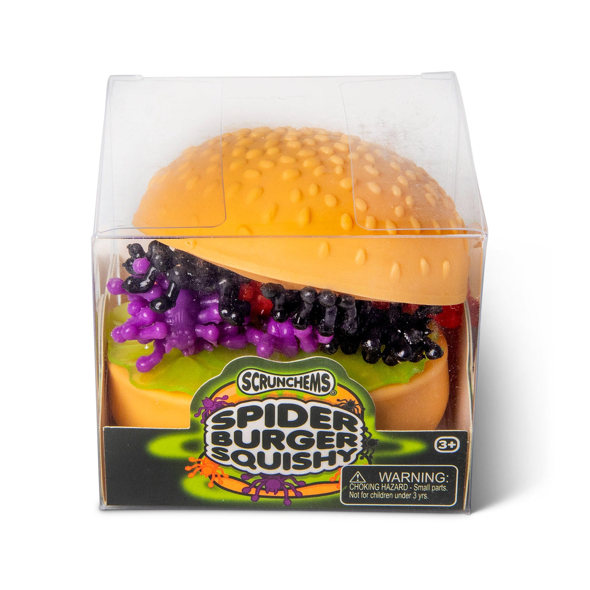 Scrunchems Spider Burger Groovy Squishy Fidget Toy