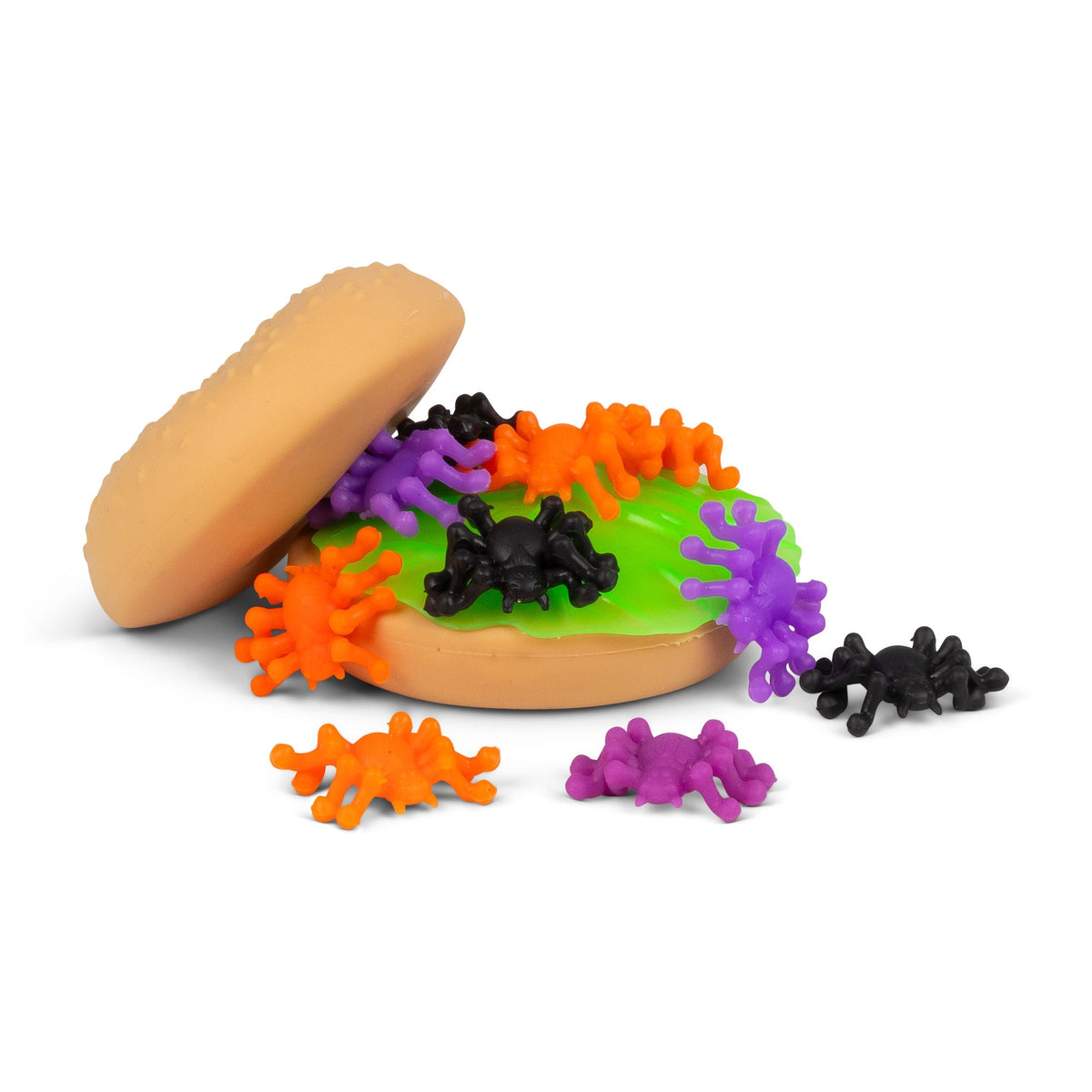 Scrunchems Spider Burger Groovy Squishy Fidget Toy