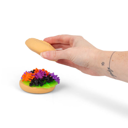 Scrunchems Spider Burger Groovy Squishy Fidget Toy