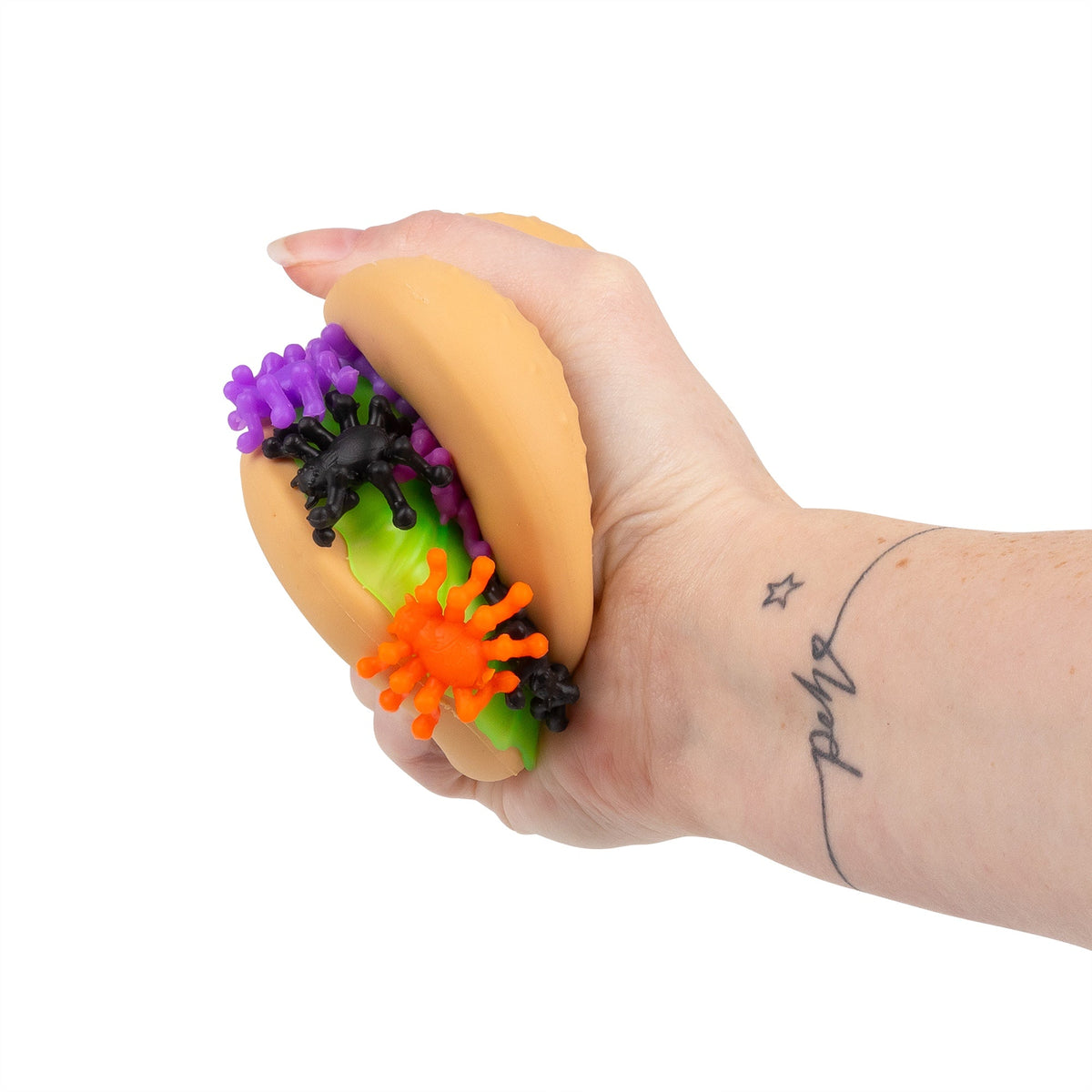 Scrunchems Spider Burger Groovy Squishy Fidget Toy