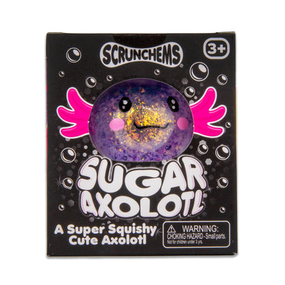 Scrunchems Sugar Axolotl Groovy Squishy Fidget Toy