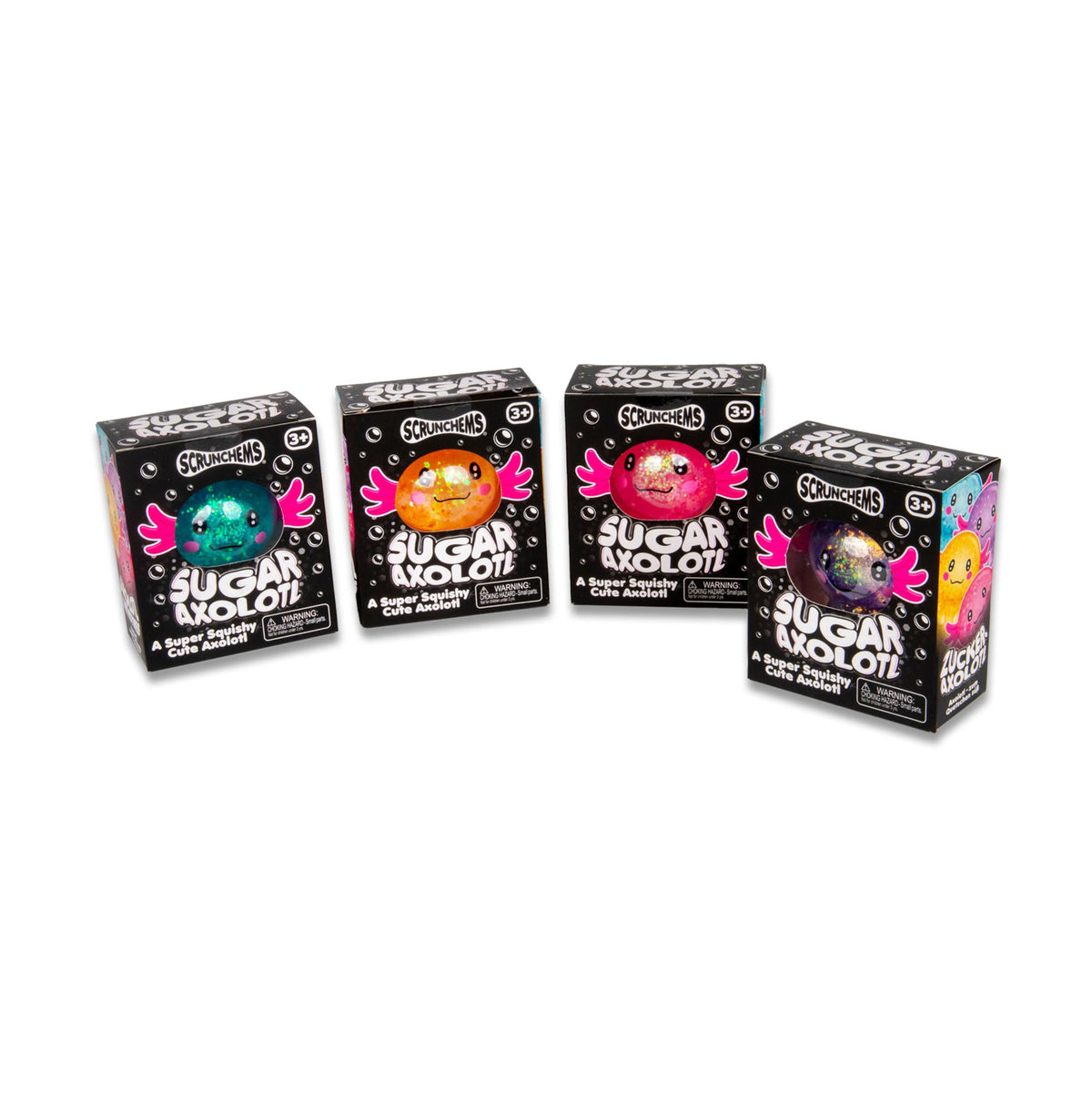Scrunchems Sugar Axolotl Groovy Squishy Fidget Toy