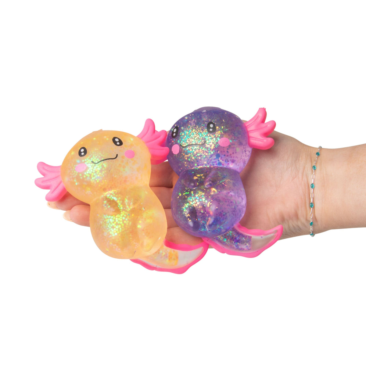 Scrunchems Sugar Axolotl Groovy Squishy Fidget Toy