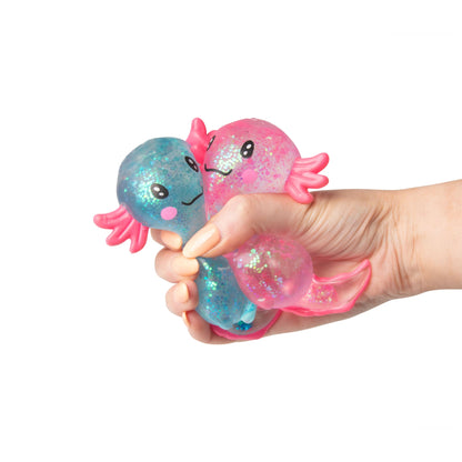 Scrunchems Sugar Axolotl Groovy Squishy Fidget Toy