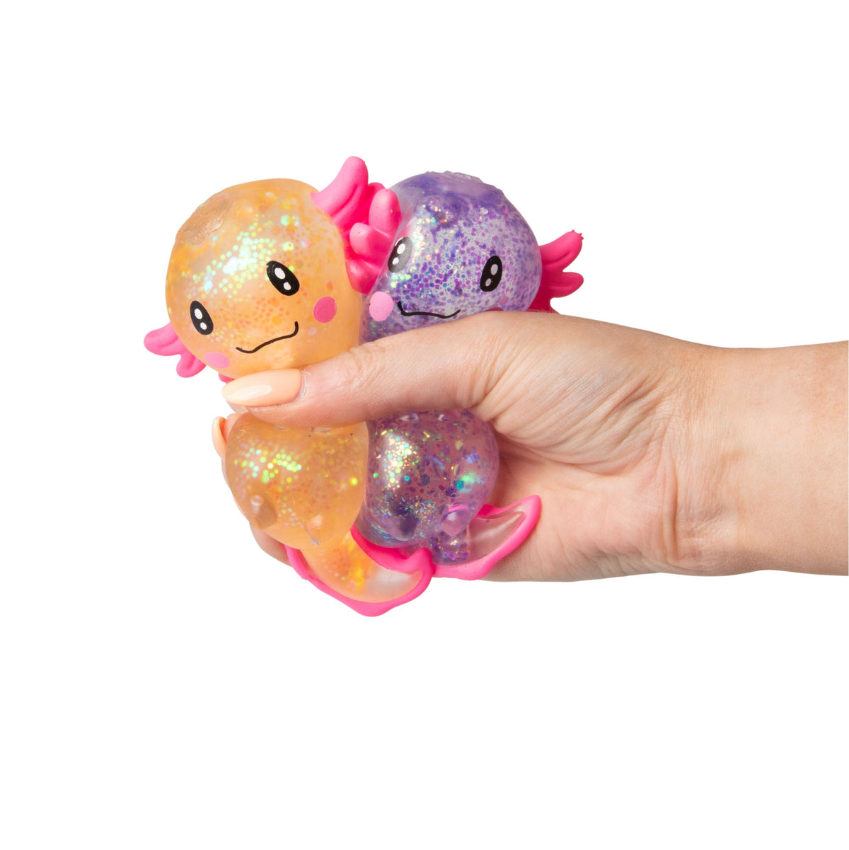 Scrunchems Sugar Axolotl Groovy Squishy Fidget Toy