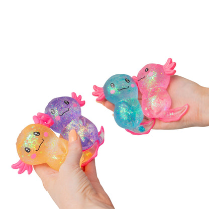 Scrunchems Sugar Axolotl Groovy Squishy Fidget Toy