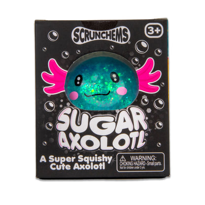 Scrunchems Sugar Axolotl Groovy Squishy Fidget Toy