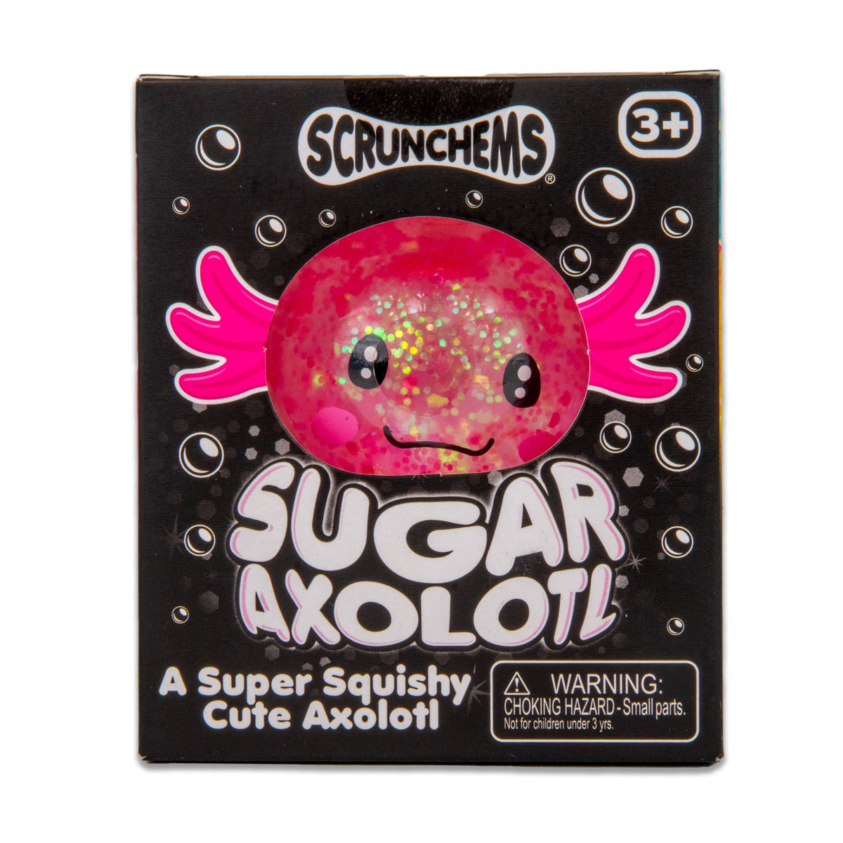 Scrunchems Sugar Axolotl Groovy Squishy Fidget Toy