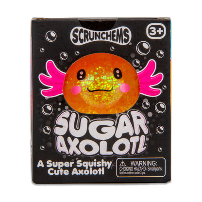 Scrunchems Sugar Axolotl Groovy Squishy Fidget Toy