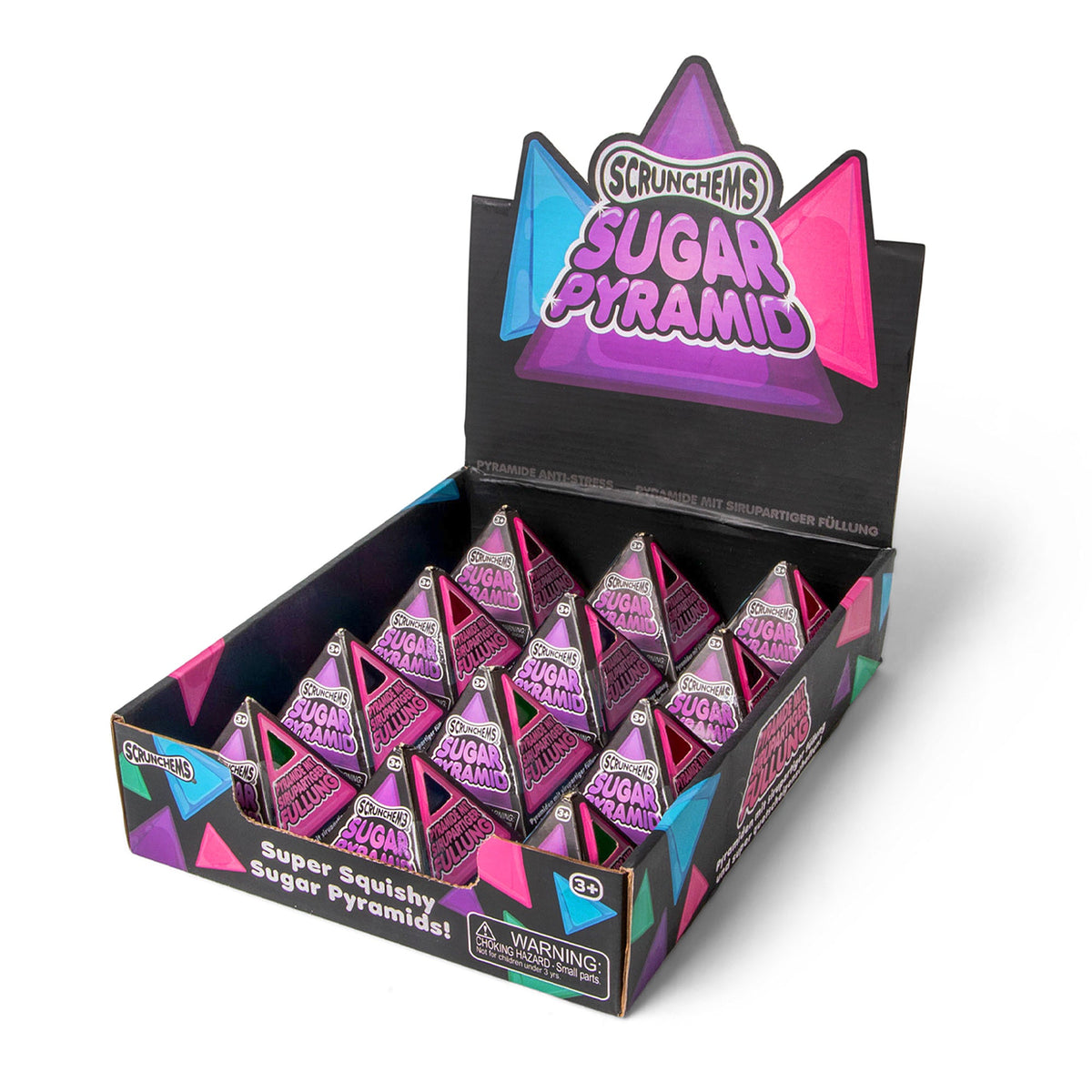 Scrunchems Sugar Pyramid Groovy Squishy Fidget Toy