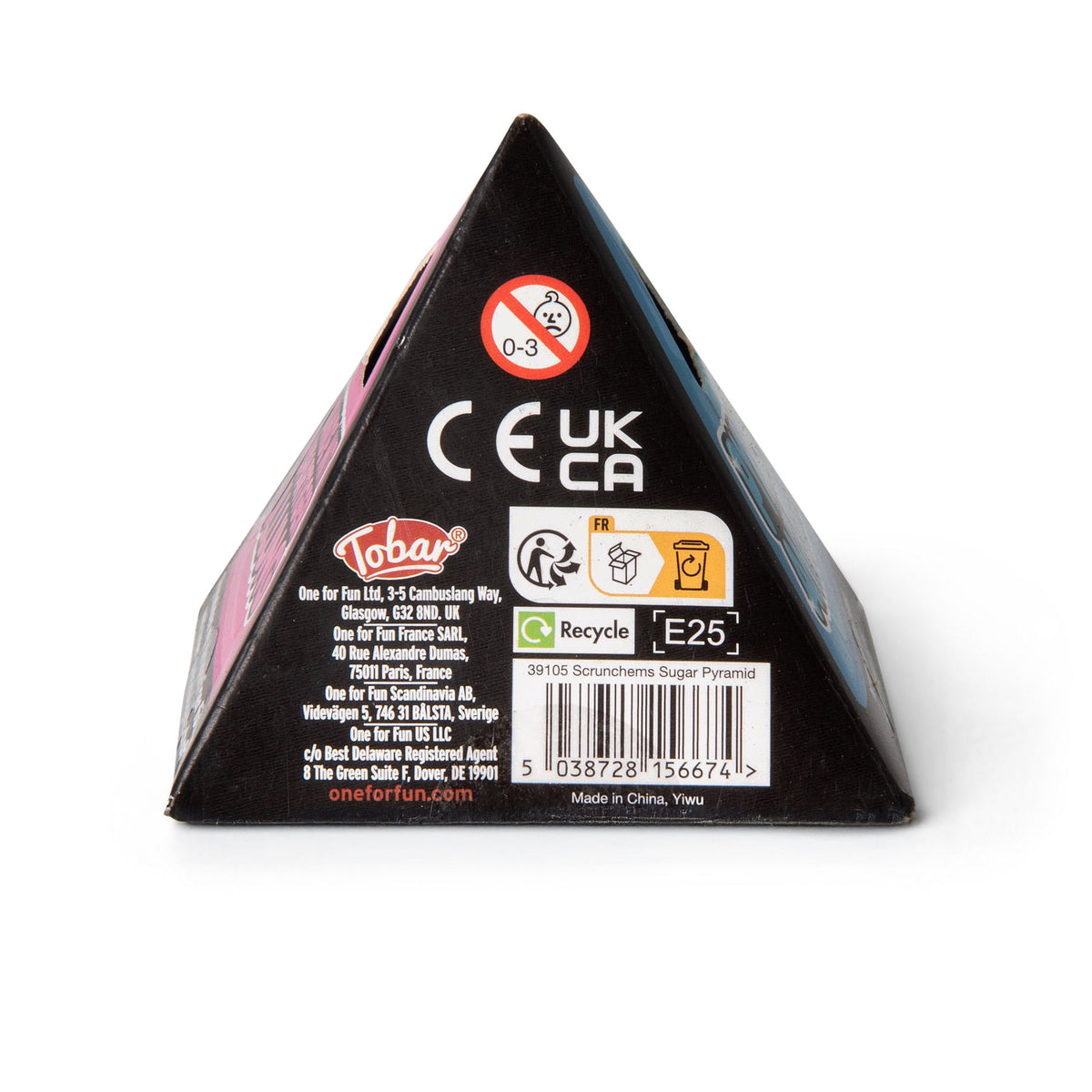 Scrunchems Sugar Pyramid Groovy Squishy Fidget Toy