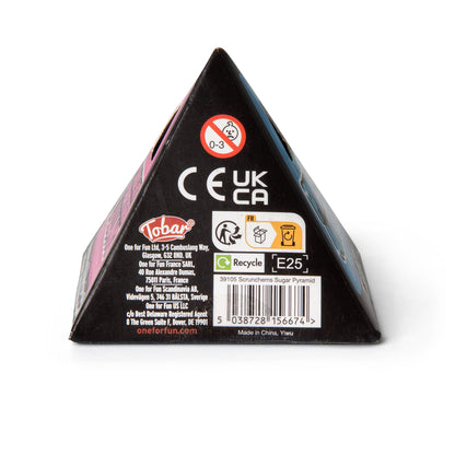 Scrunchems Sugar Pyramid Groovy Squishy Fidget Toy