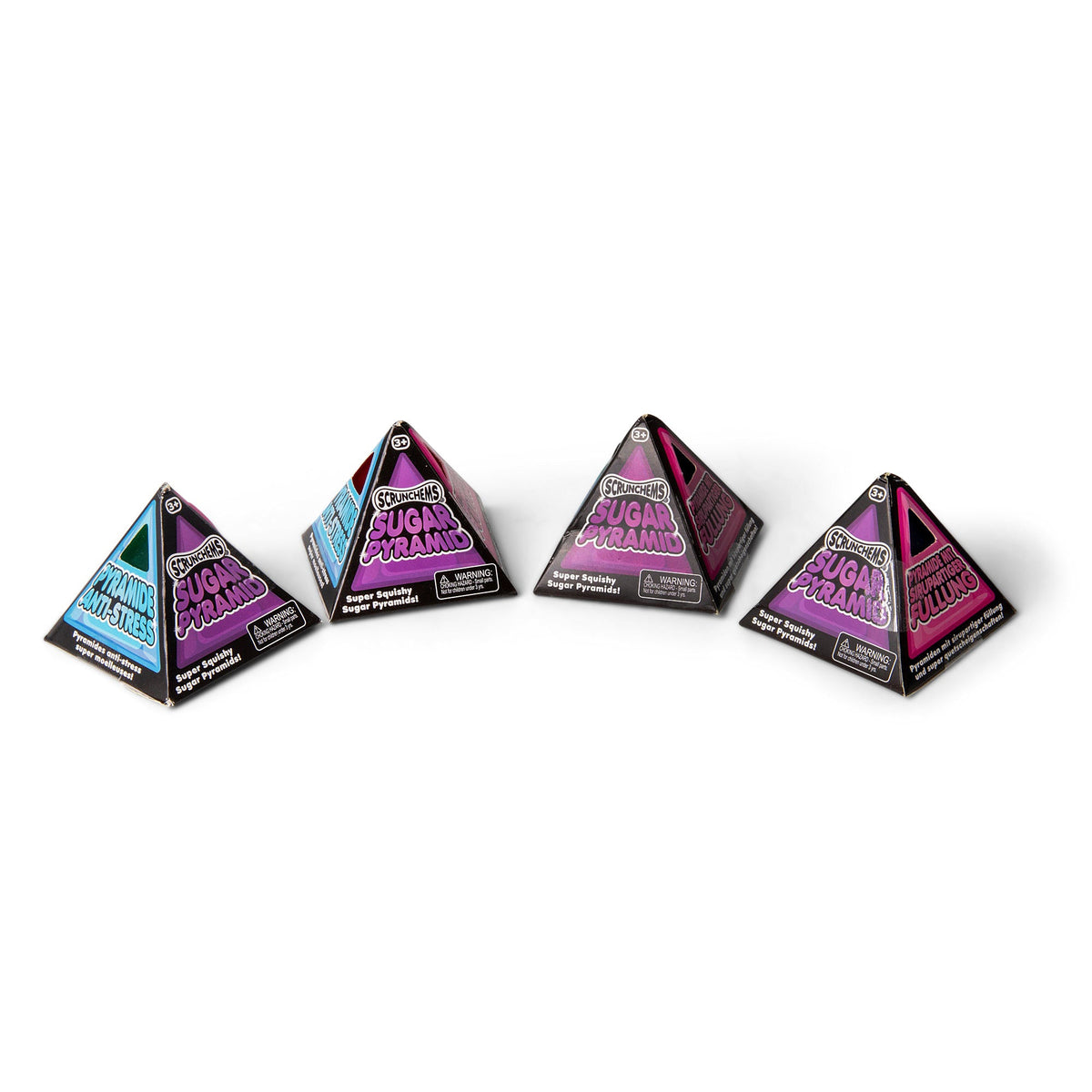 Scrunchems Sugar Pyramid Groovy Squishy Fidget Toy